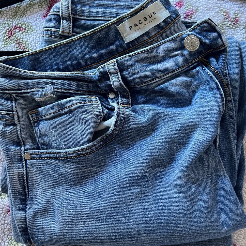 Vintage Women's Blue Skinny Jeans